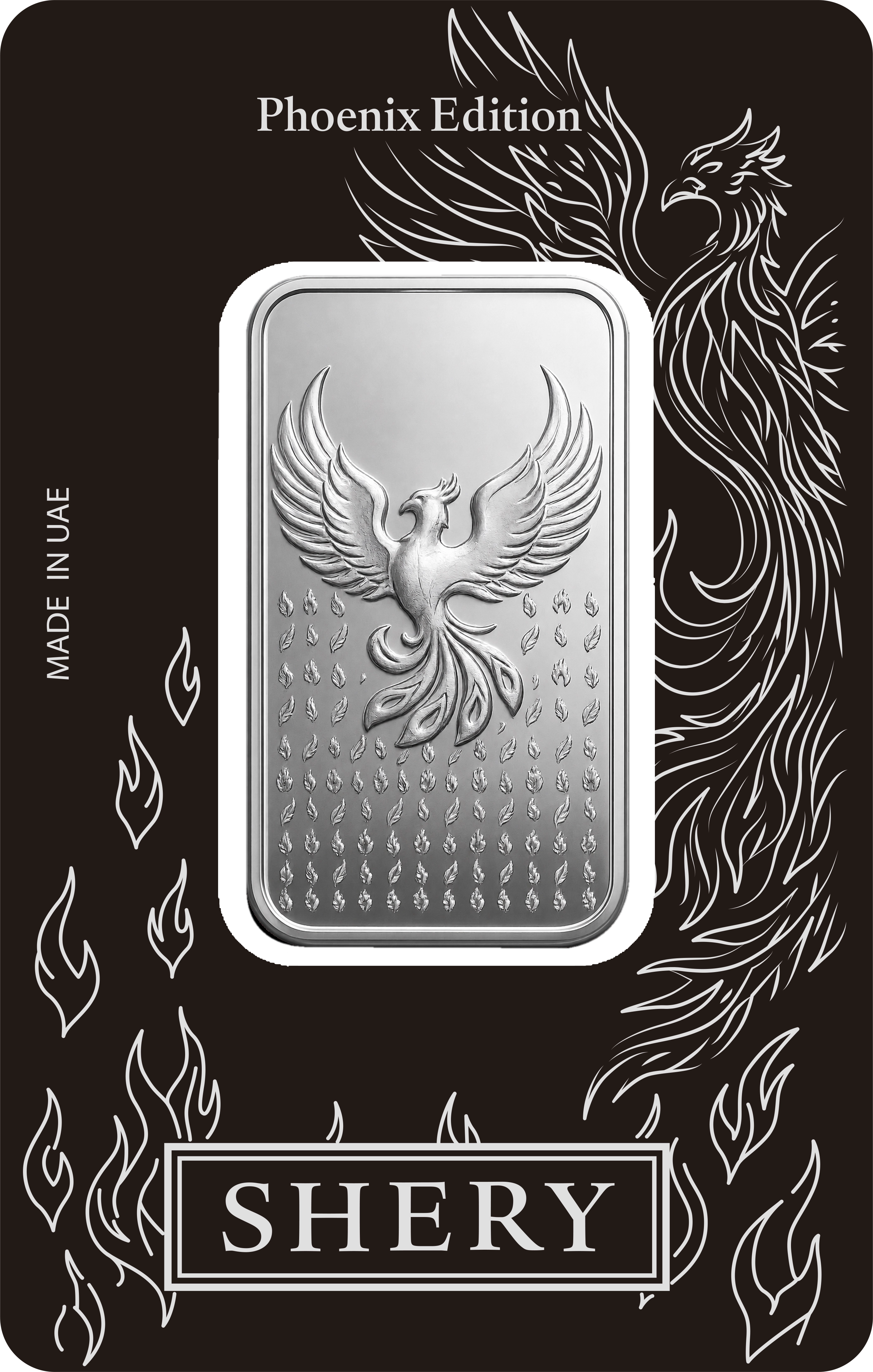 SHERY 1 oz — упаковка серебра, лицевая сторона